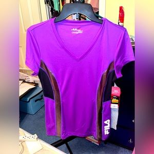 Women’s Medium Purple FILA Short Sleeve Athletic Top- **NEVER WORN**